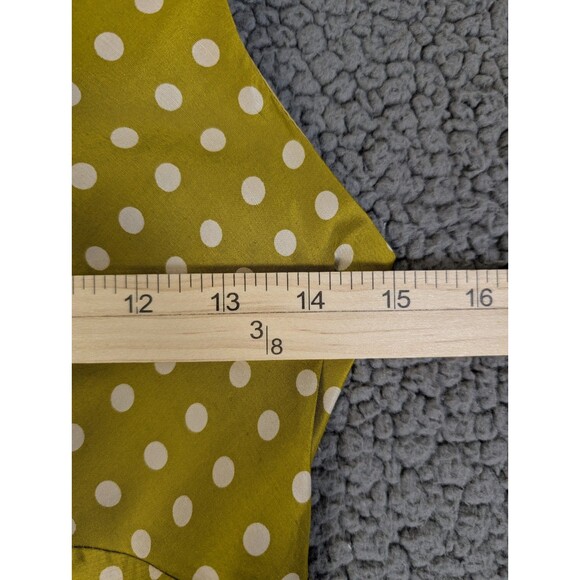 J Crew Dress Womens Size 4 Yellow 100% Silk Rosette Artsy Event Wedding Party - Picture 7 of 15